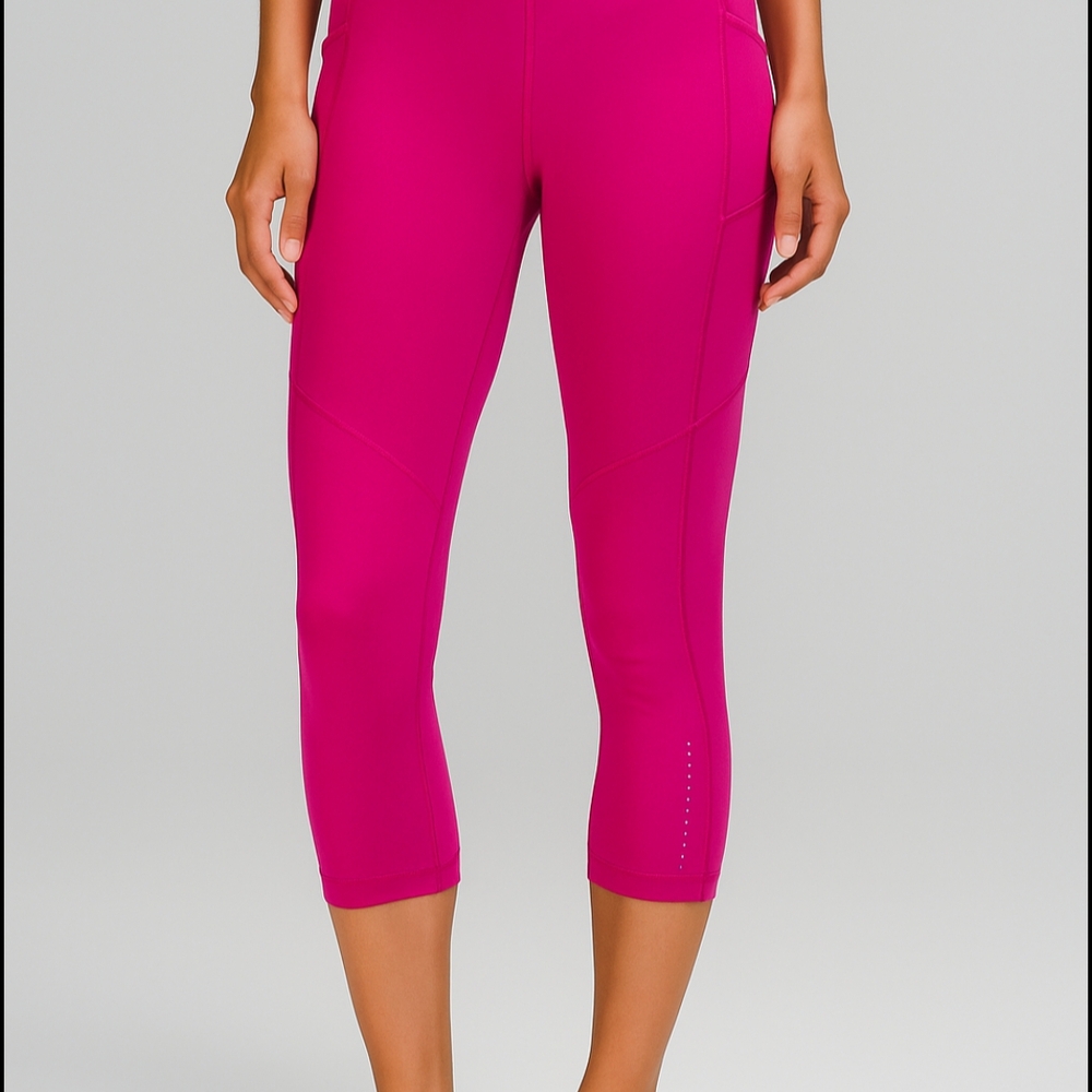 Lululemon Athletica Hot Pink Capri Leggings Sz 12